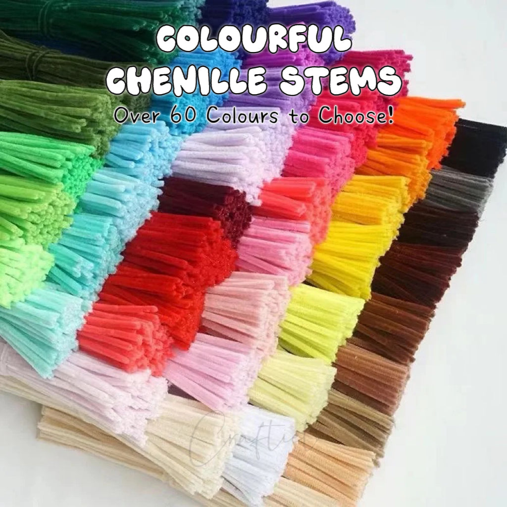 20 Pieces 6mm Fluffy Chenille
