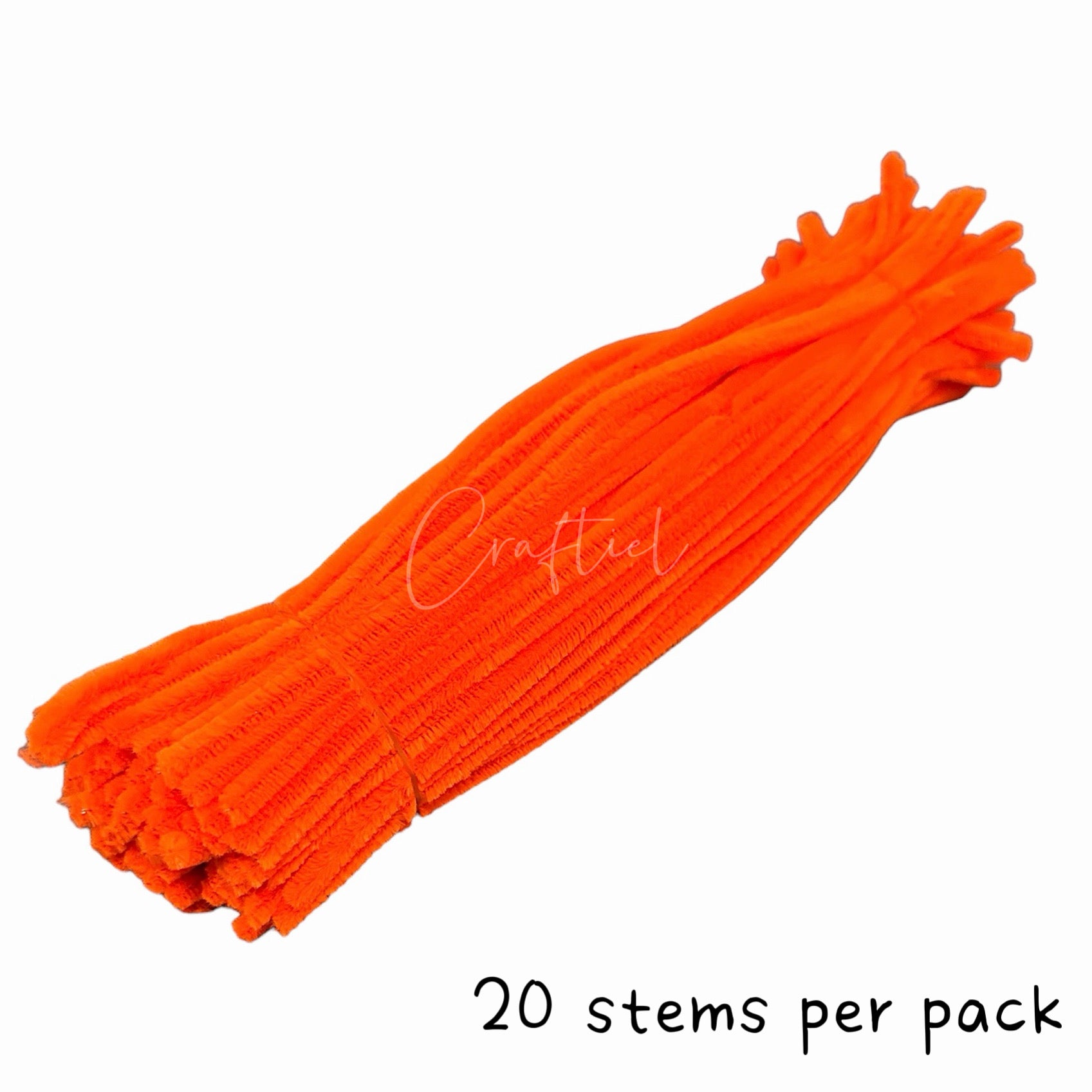 Fluffy Colourful Chenille Stem 20 Pieces