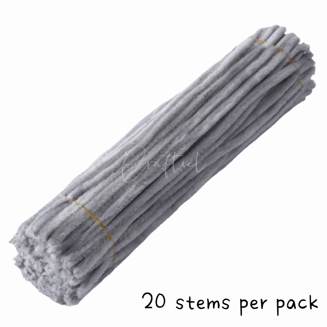 Fluffy Colourful Chenille Stem 20 Pieces