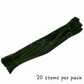 #47 Fluffy Colourful Chenille Stem 20 Pieces
