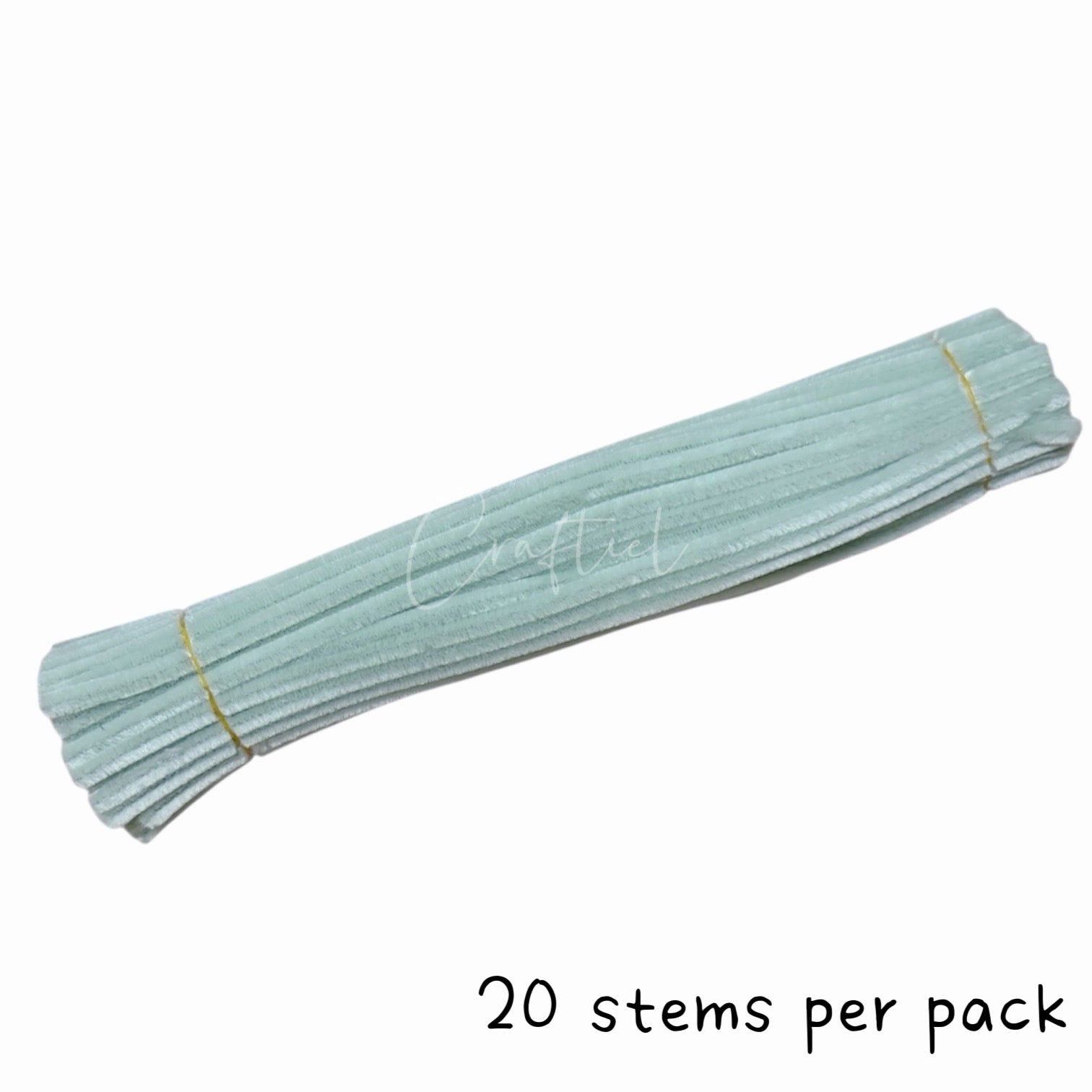 Fluffy Colourful Chenille Stem 20 Pieces