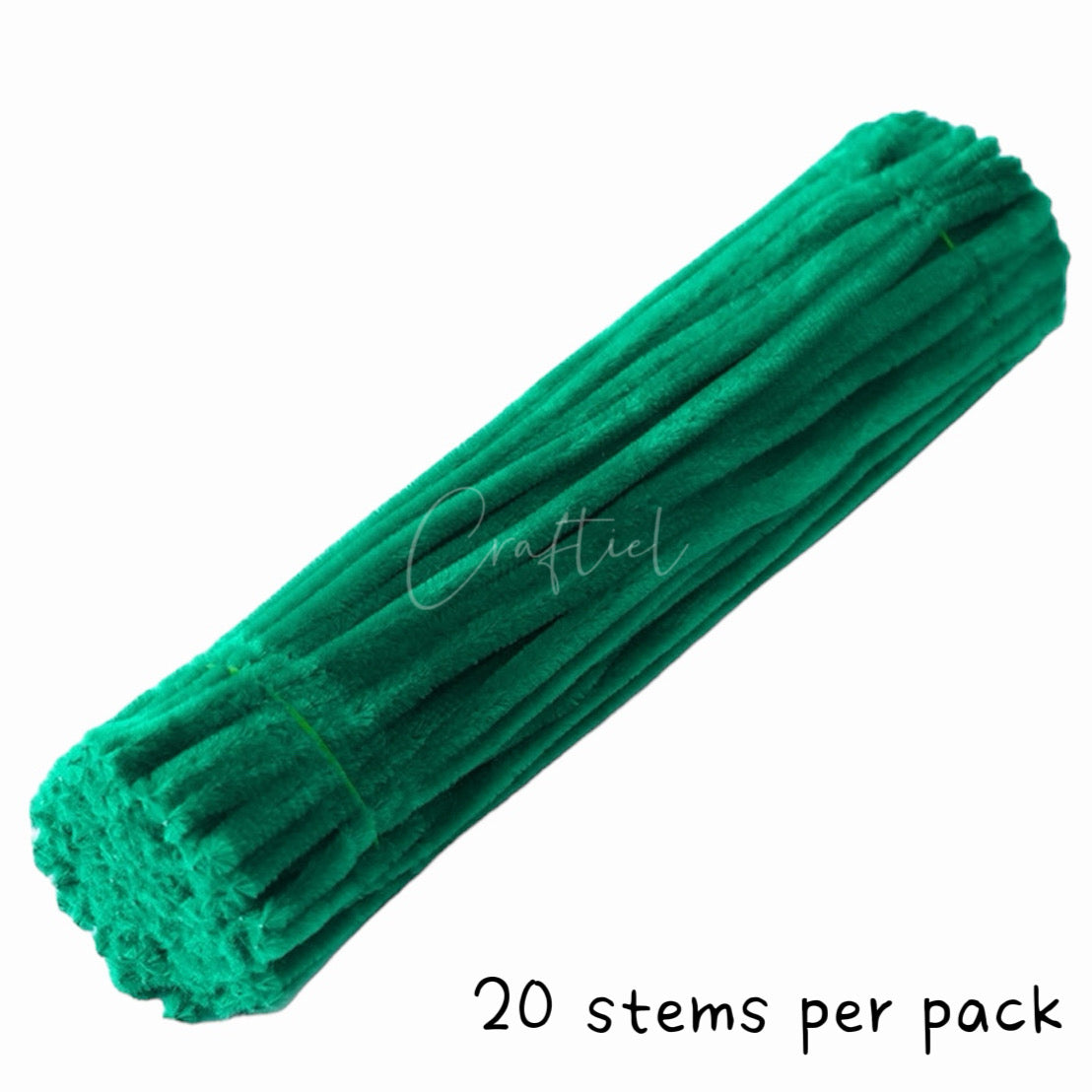Fluffy Colourful Chenille Stem 20 Pieces