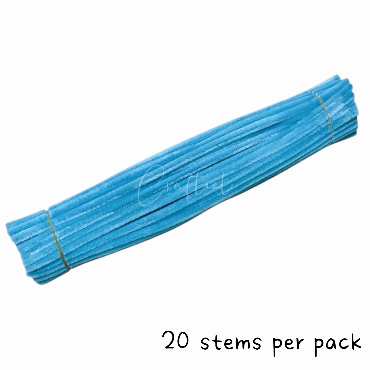 Fluffy Colourful Chenille Stem 20 Pieces