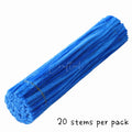 #08 Fluffy Colourful Chenille Stem 20 Pieces