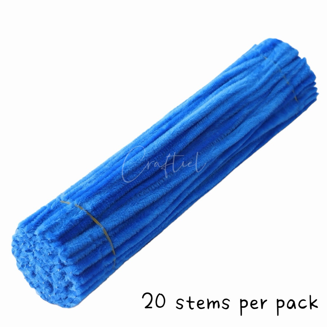 Fluffy Colourful Chenille Stem 20 Pieces