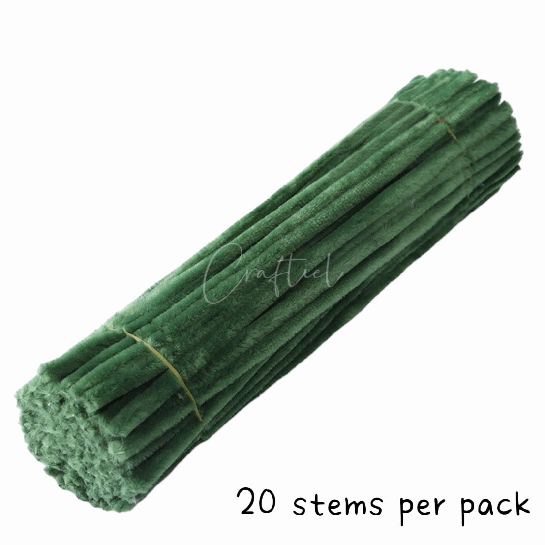 Fluffy Colourful Chenille Stem 20 Pieces