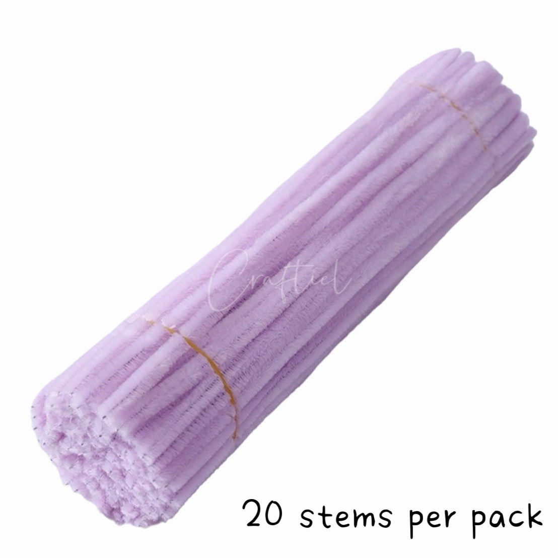 Fluffy Colourful Chenille Stem 20 Pieces