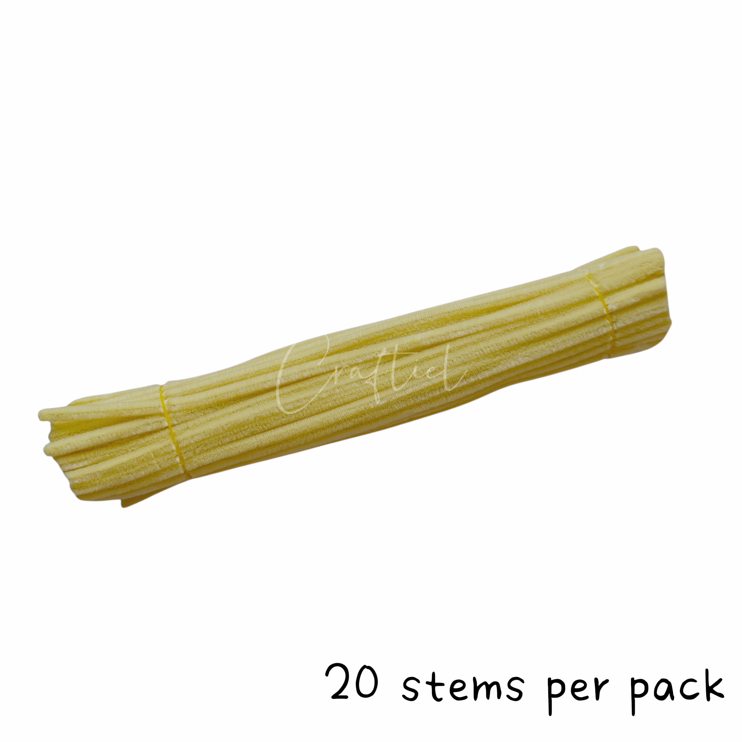 Fluffy Colourful Chenille Stem 20 Pieces