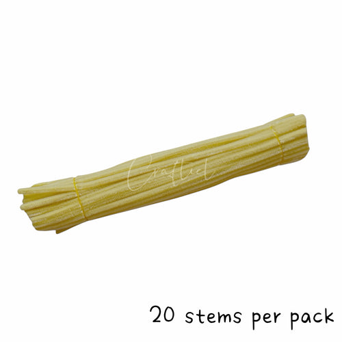 #60 Fluffy Colourful Chenille Stem 20 Pieces