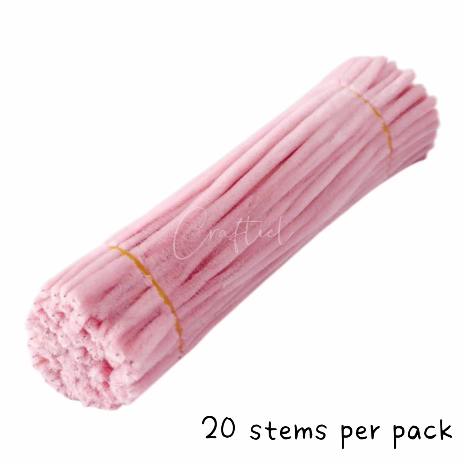 Fluffy Colourful Chenille Stem 20 Pieces
