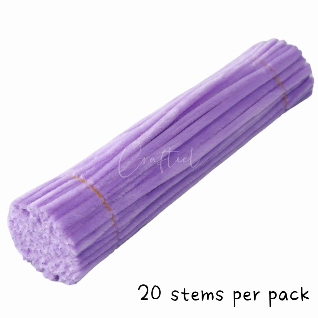 Fluffy Colourful Chenille Stem 20 Pieces