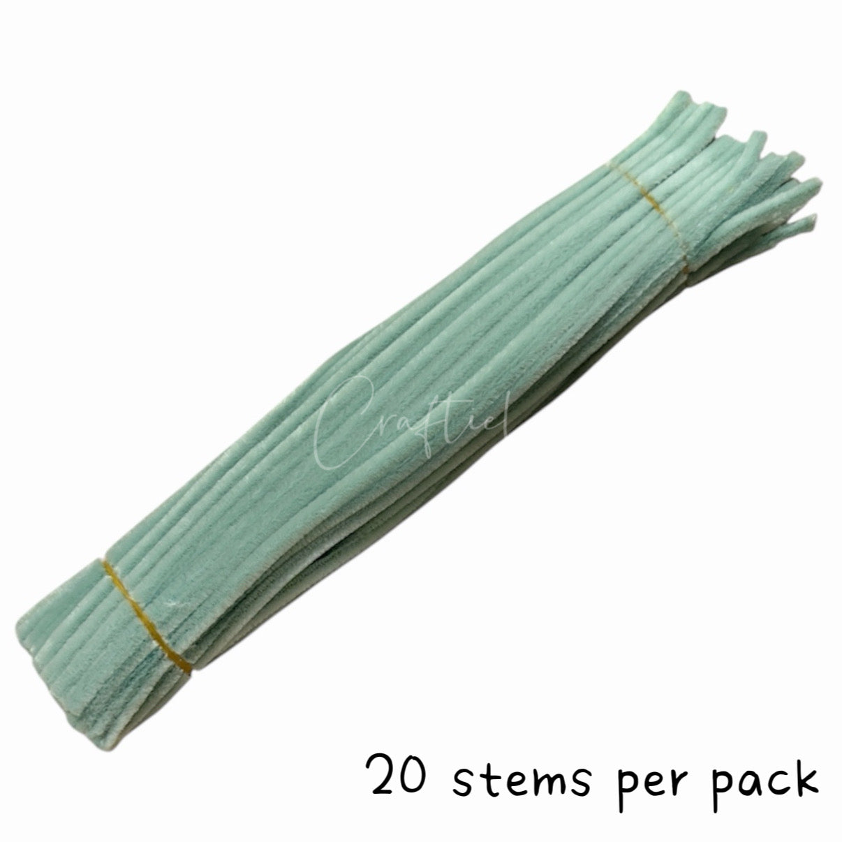 Fluffy Colourful Chenille Stem 20 Pieces