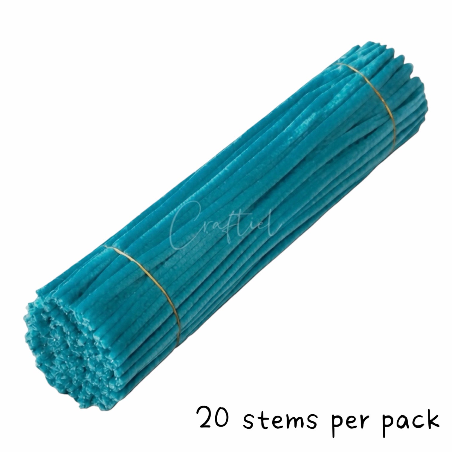 Fluffy Colourful Chenille Stem 20 Pieces