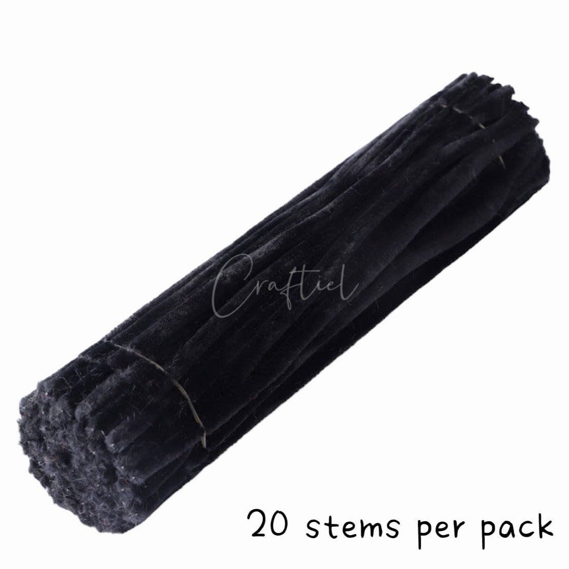Fluffy Colourful Chenille Stem 20 Pieces