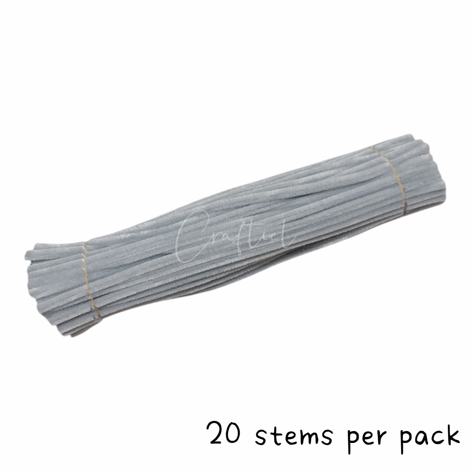 Fluffy Colourful Chenille Stem 20 Pieces