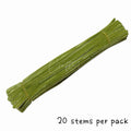 #54 Fluffy Colourful Chenille Stem 20 Pieces