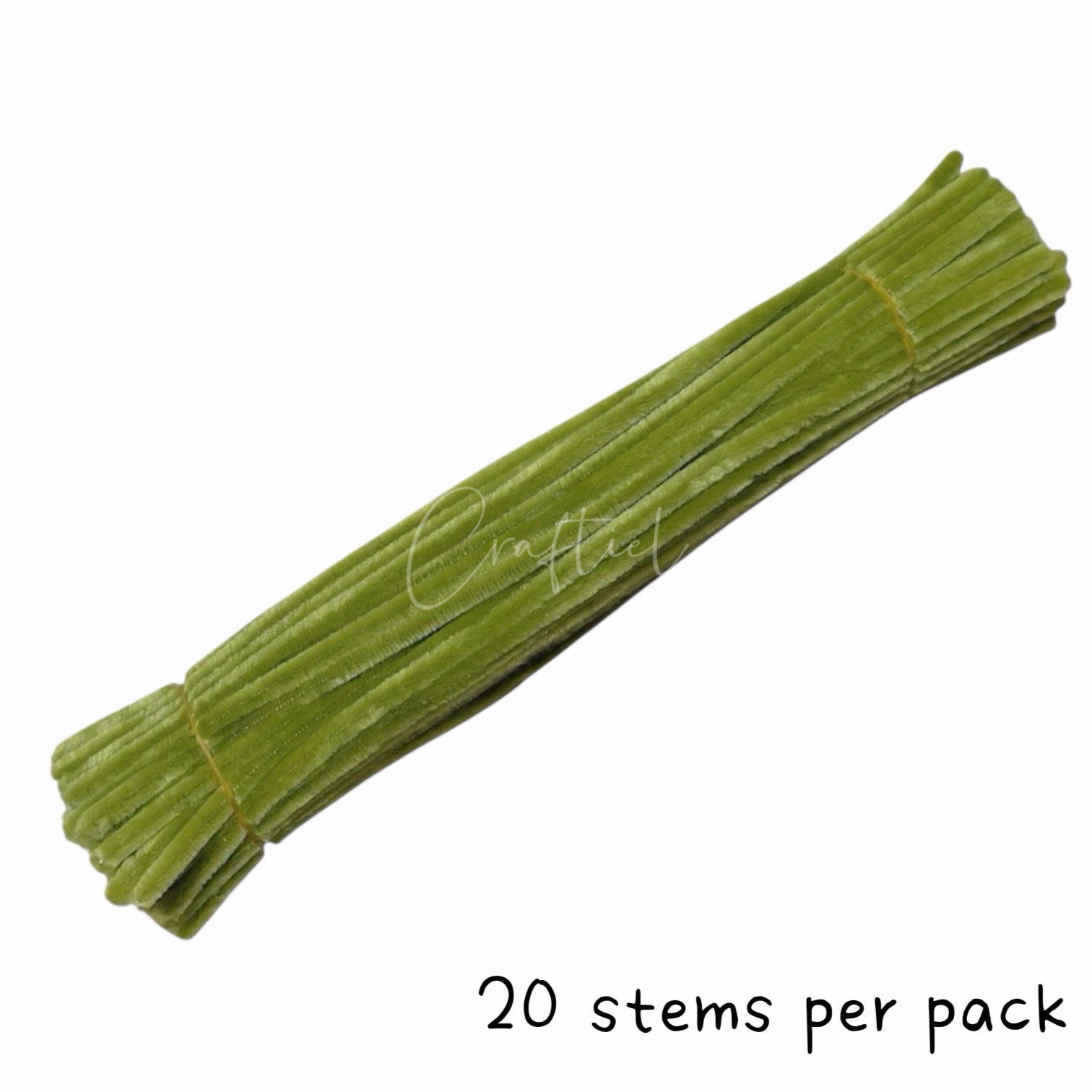 Fluffy Colourful Chenille Stem 20 Pieces