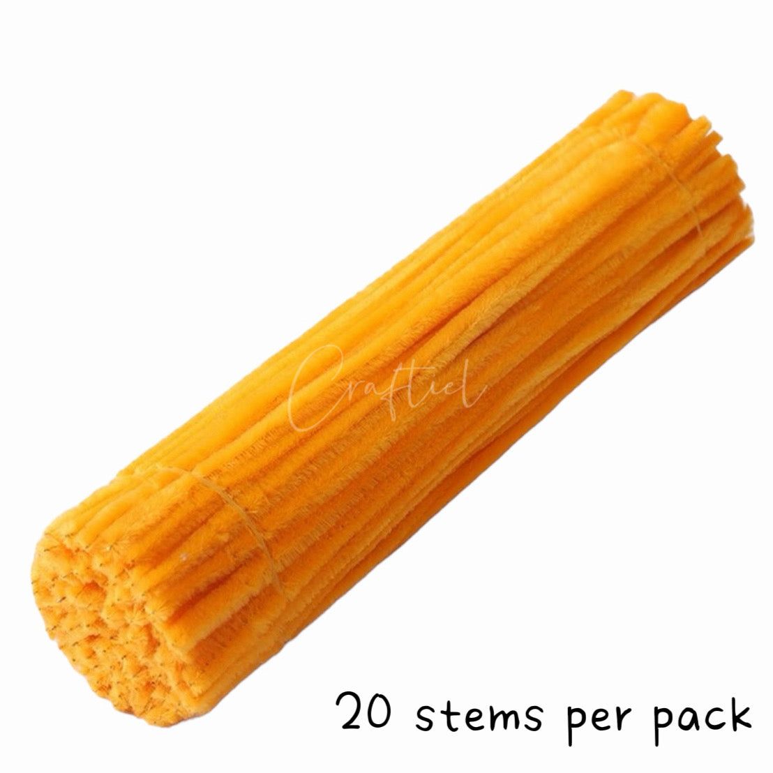 Fluffy Colourful Chenille Stem 20 Pieces
