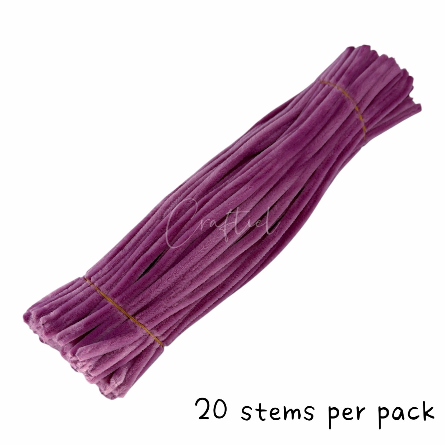 Fluffy Colourful Chenille Stem 20 Pieces