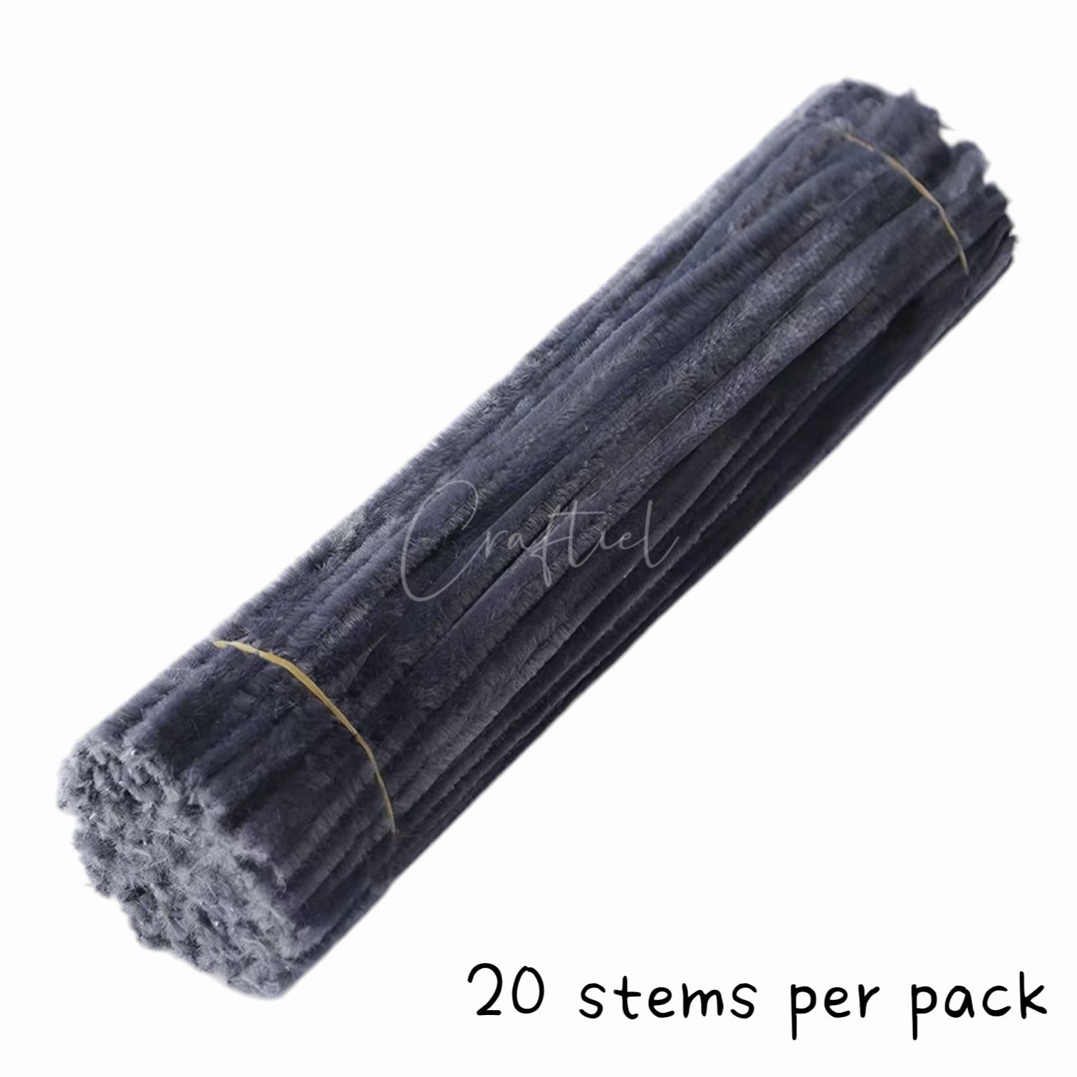 Fluffy Colourful Chenille Stem 20 Pieces