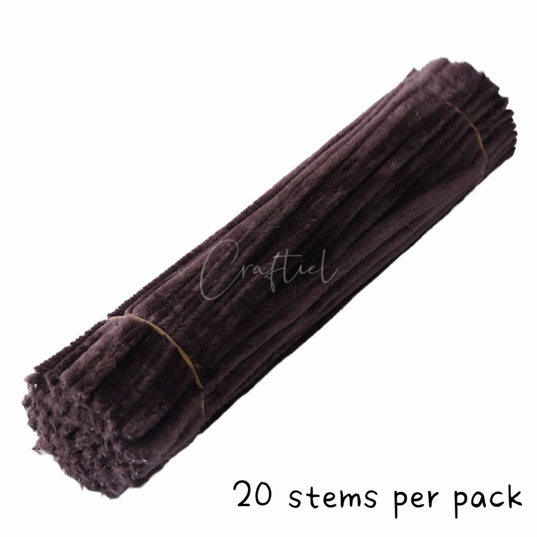 Fluffy Colourful Chenille Stem 20 Pieces