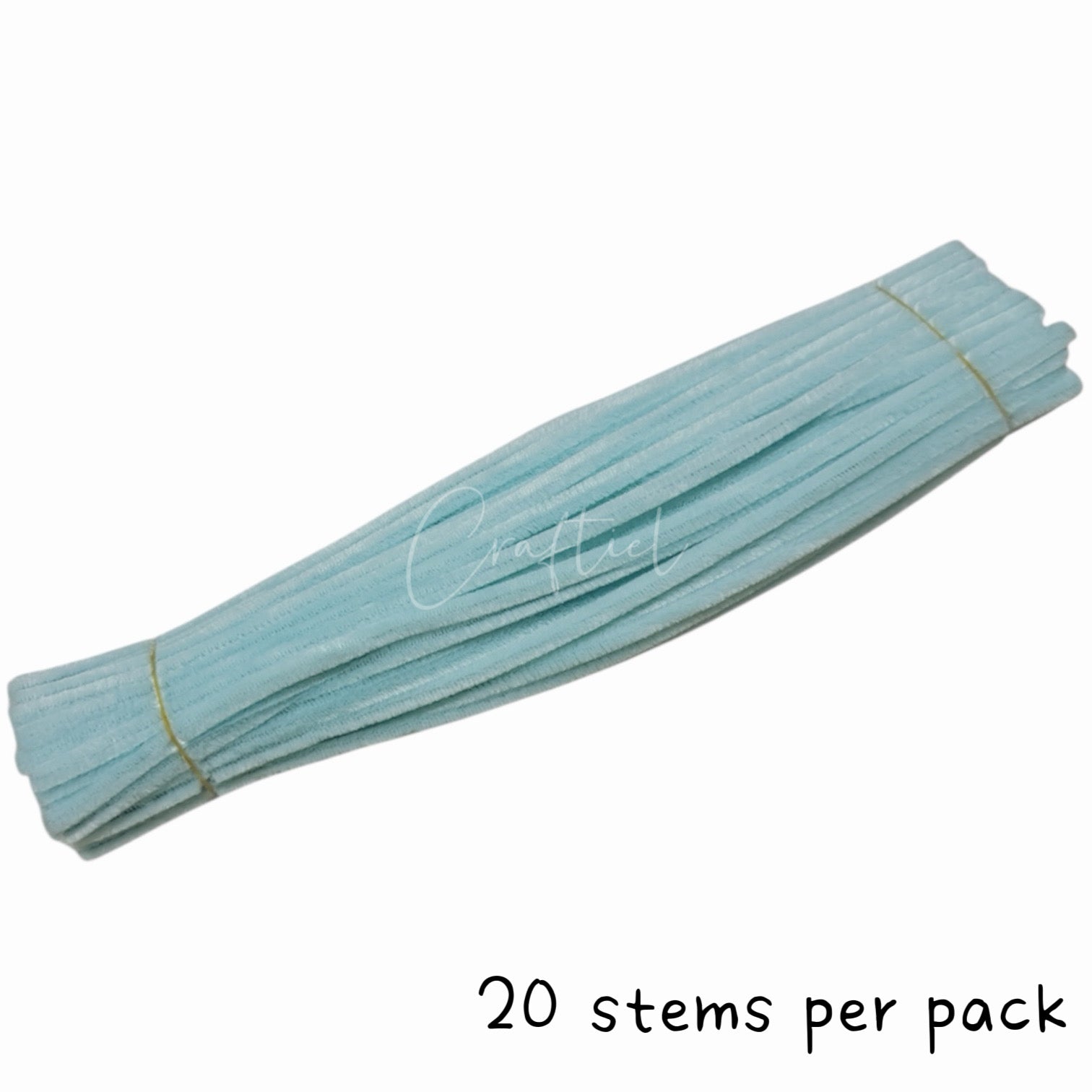 Fluffy Colourful Chenille Stem 20 Pieces