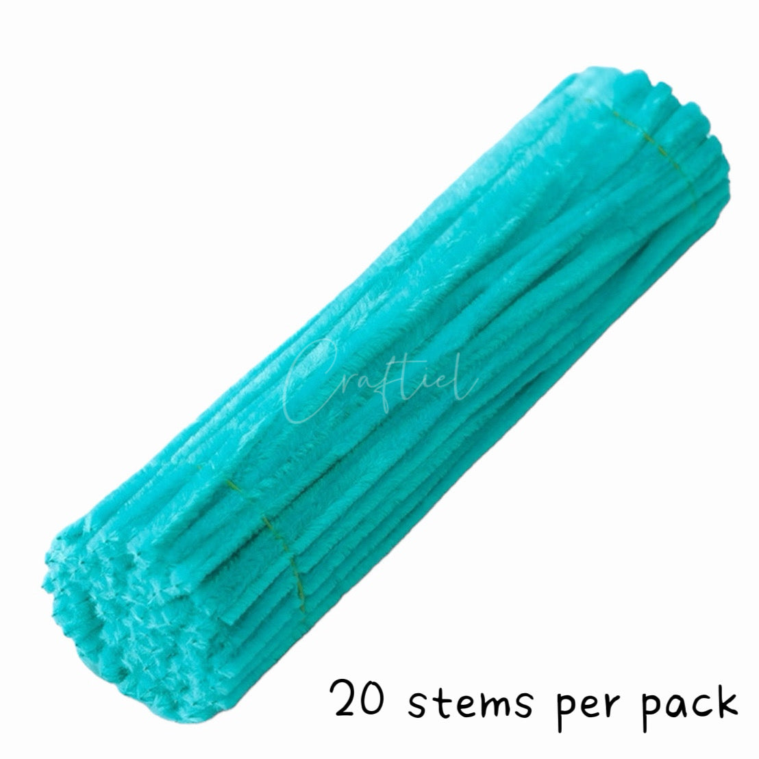 Fluffy Colourful Chenille Stem 20 Pieces