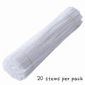 #34 Fluffy Colourful Chenille Stem 20 Pieces