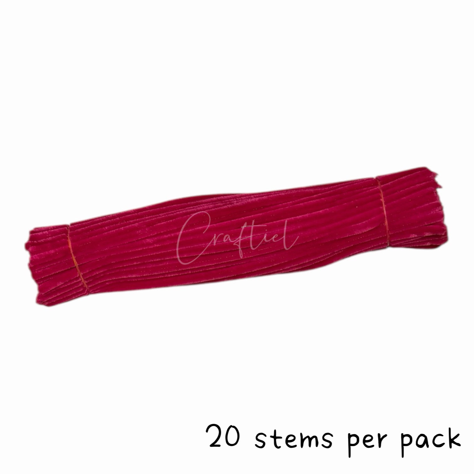 Fluffy Colourful Chenille Stem 20 Pieces