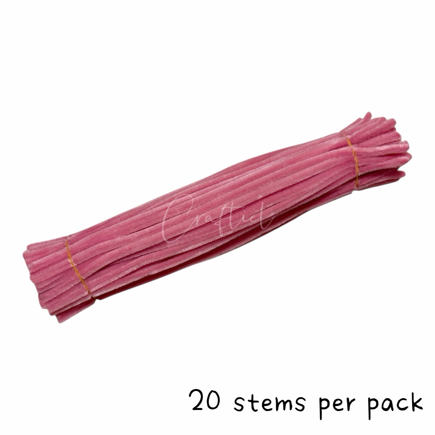 Fluffy Colourful Chenille Stem 20 Pieces