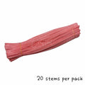#43 Fluffy Colourful Chenille Stem 20 Pieces