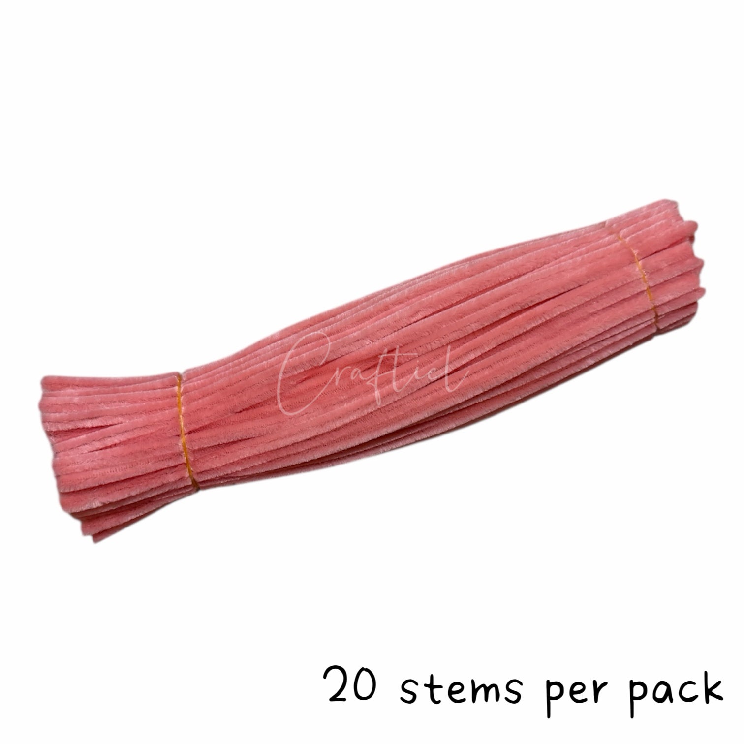 Fluffy Colourful Chenille Stem 20 Pieces