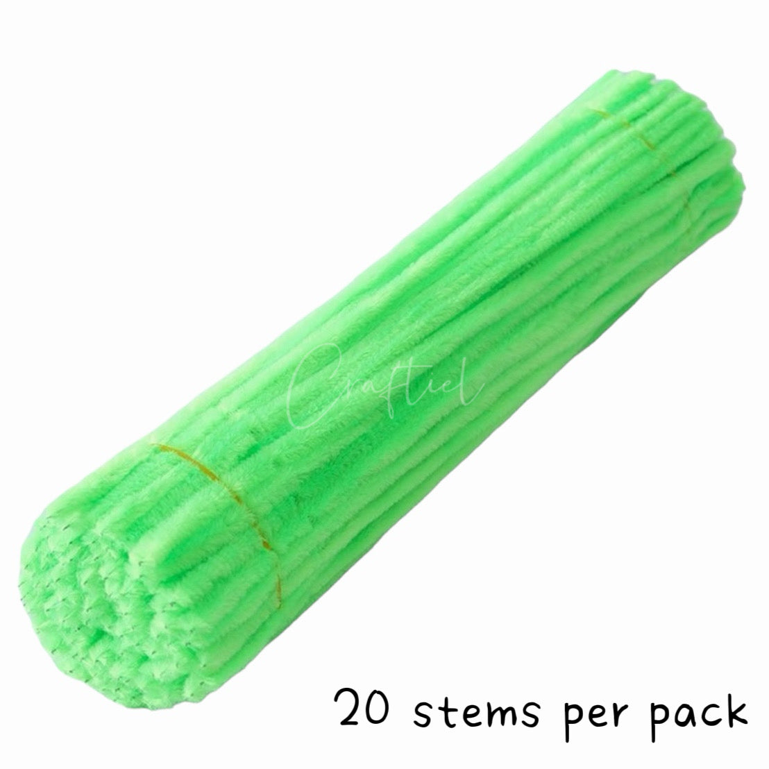 Fluffy Colourful Chenille Stem 20 Pieces
