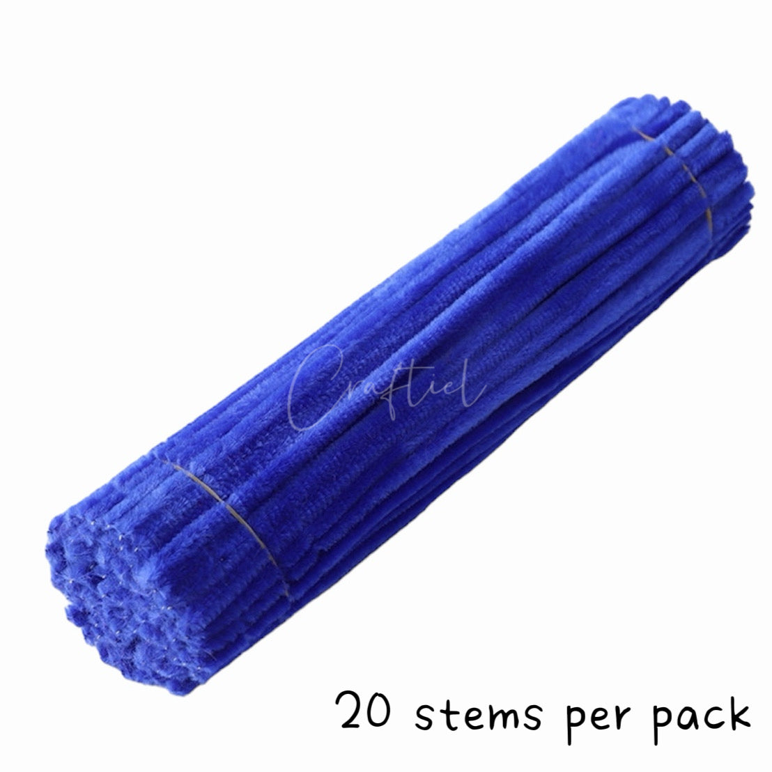 Fluffy Colourful Chenille Stem 20 Pieces