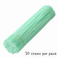 #27 Fluffy Colourful Chenille Stem 20 Pieces