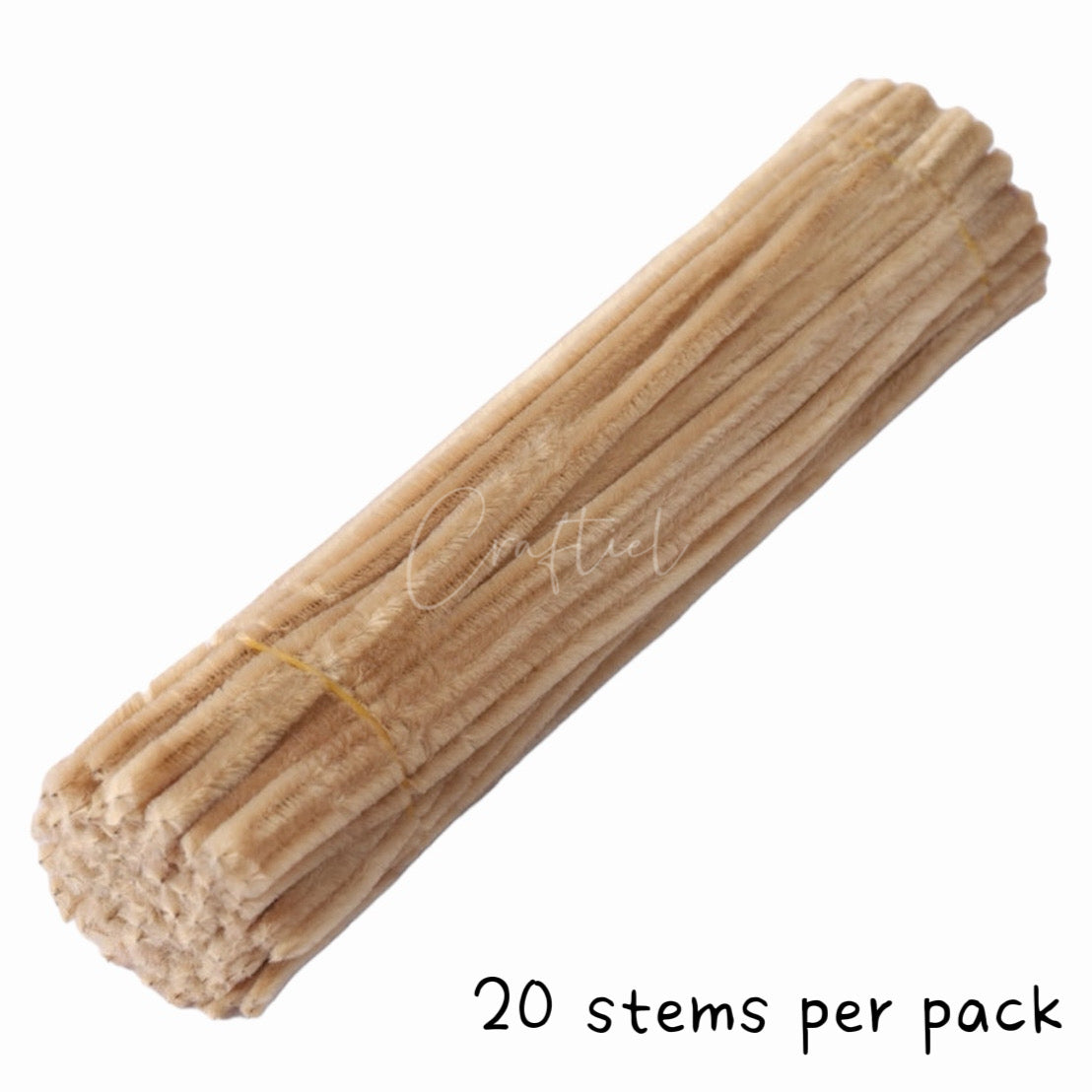 Fluffy Colourful Chenille Stem 20 Pieces