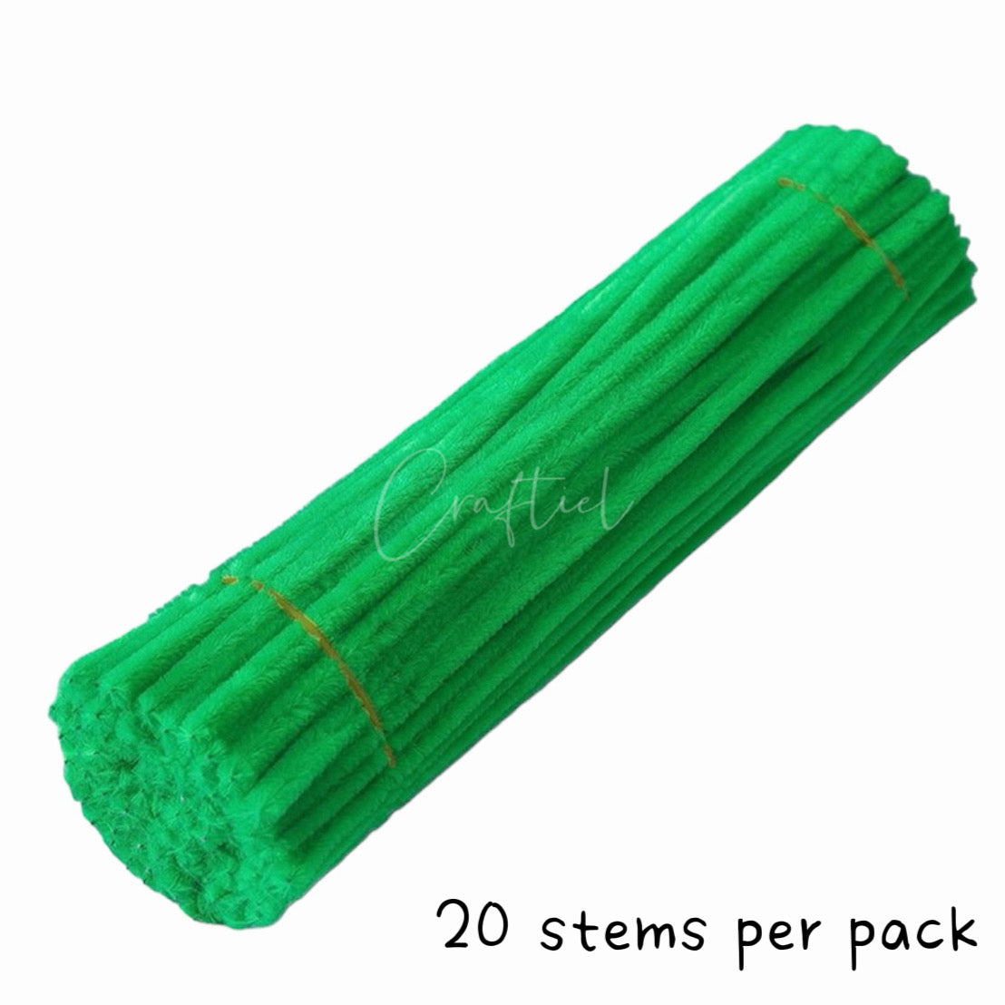 Fluffy Colourful Chenille Stem 20 Pieces