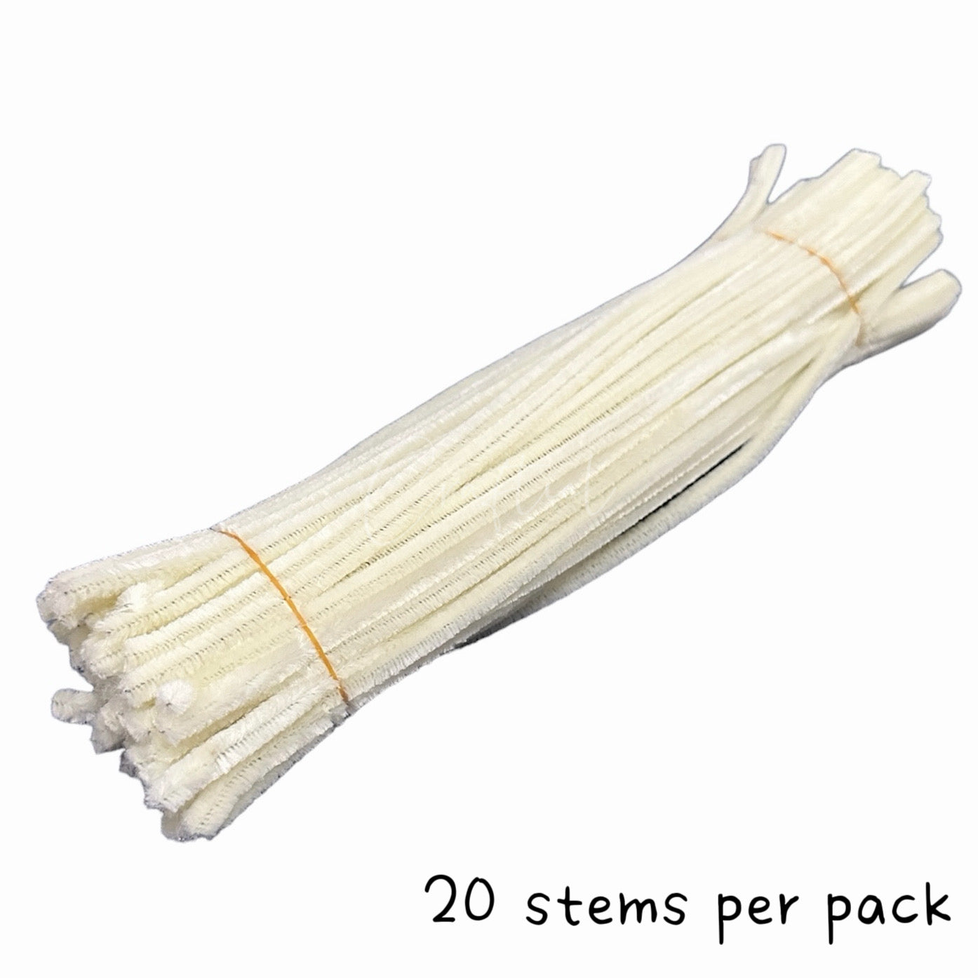 Fluffy Colourful Chenille Stem 20 Pieces