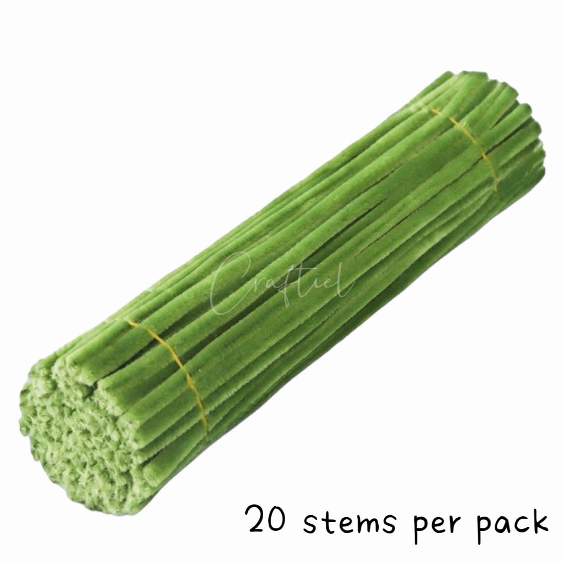 Fluffy Colourful Chenille Stem 20 Pieces
