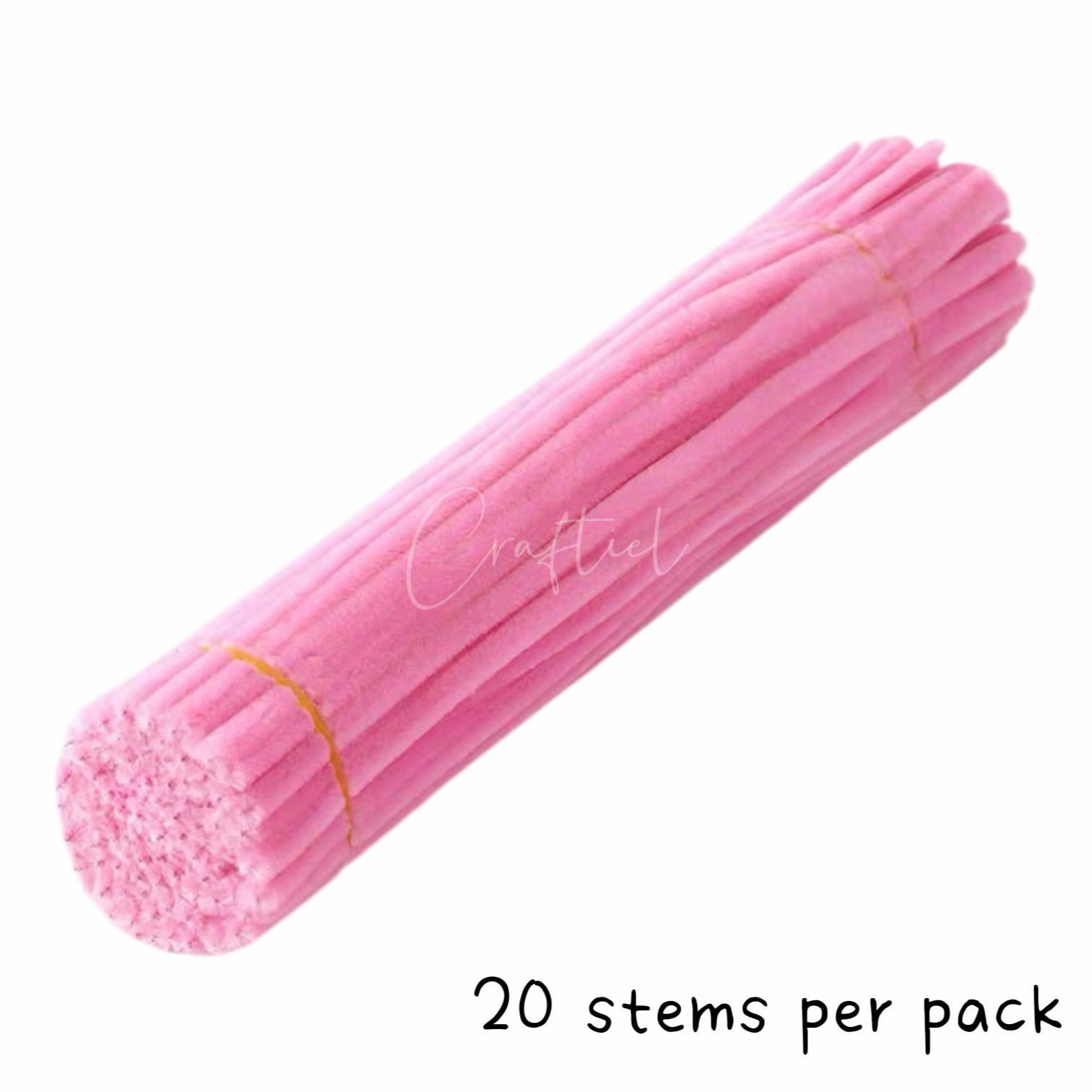 Fluffy Colourful Chenille Stem 20 Pieces