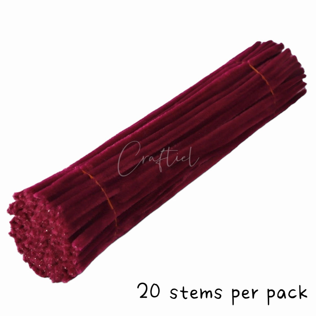 Fluffy Colourful Chenille Stem 20 Pieces