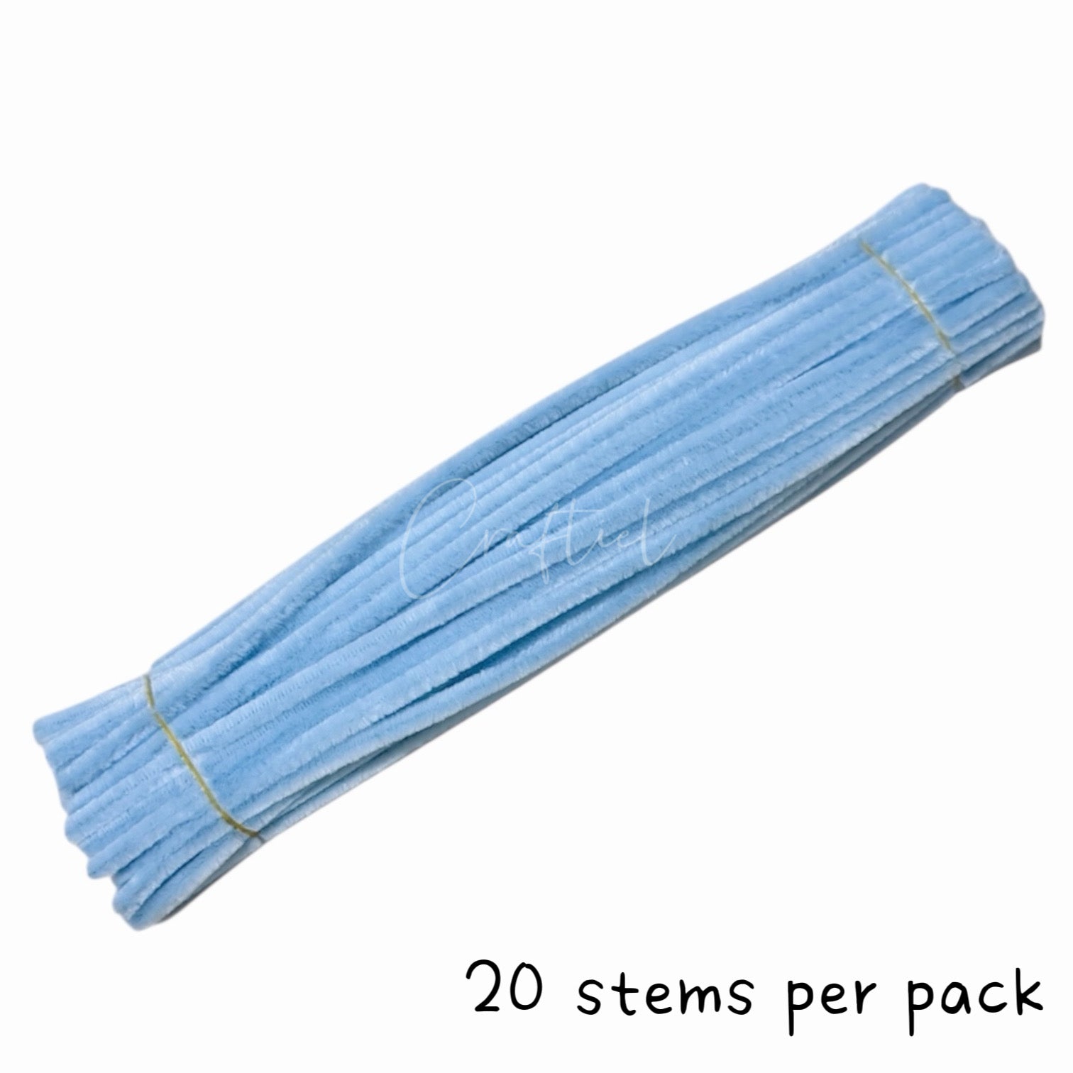 Fluffy Colourful Chenille Stem 20 Pieces