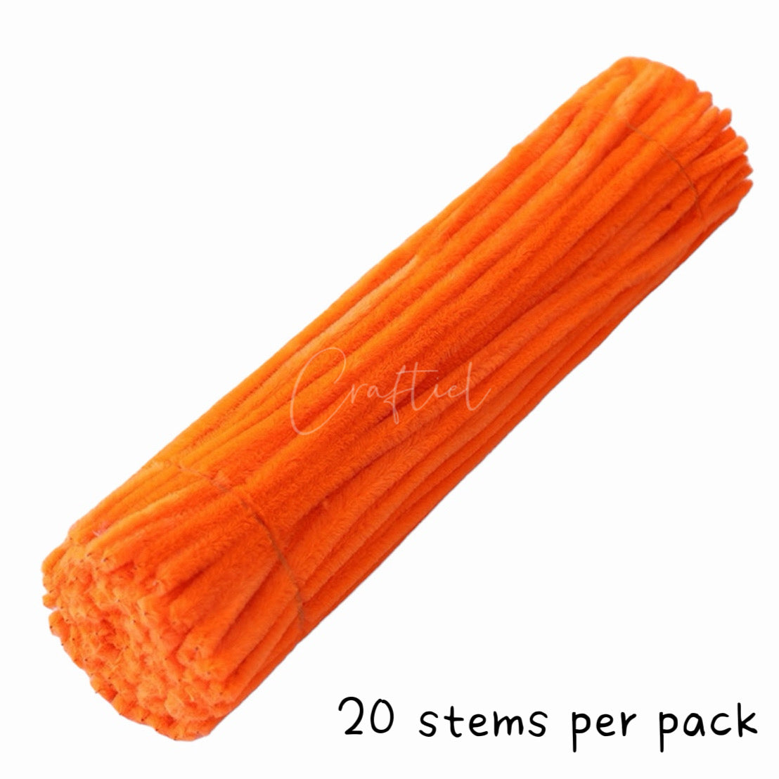 Fluffy Colourful Chenille Stem 20 Pieces