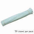 #55 Fluffy Colourful Chenille Stem 20 Pieces