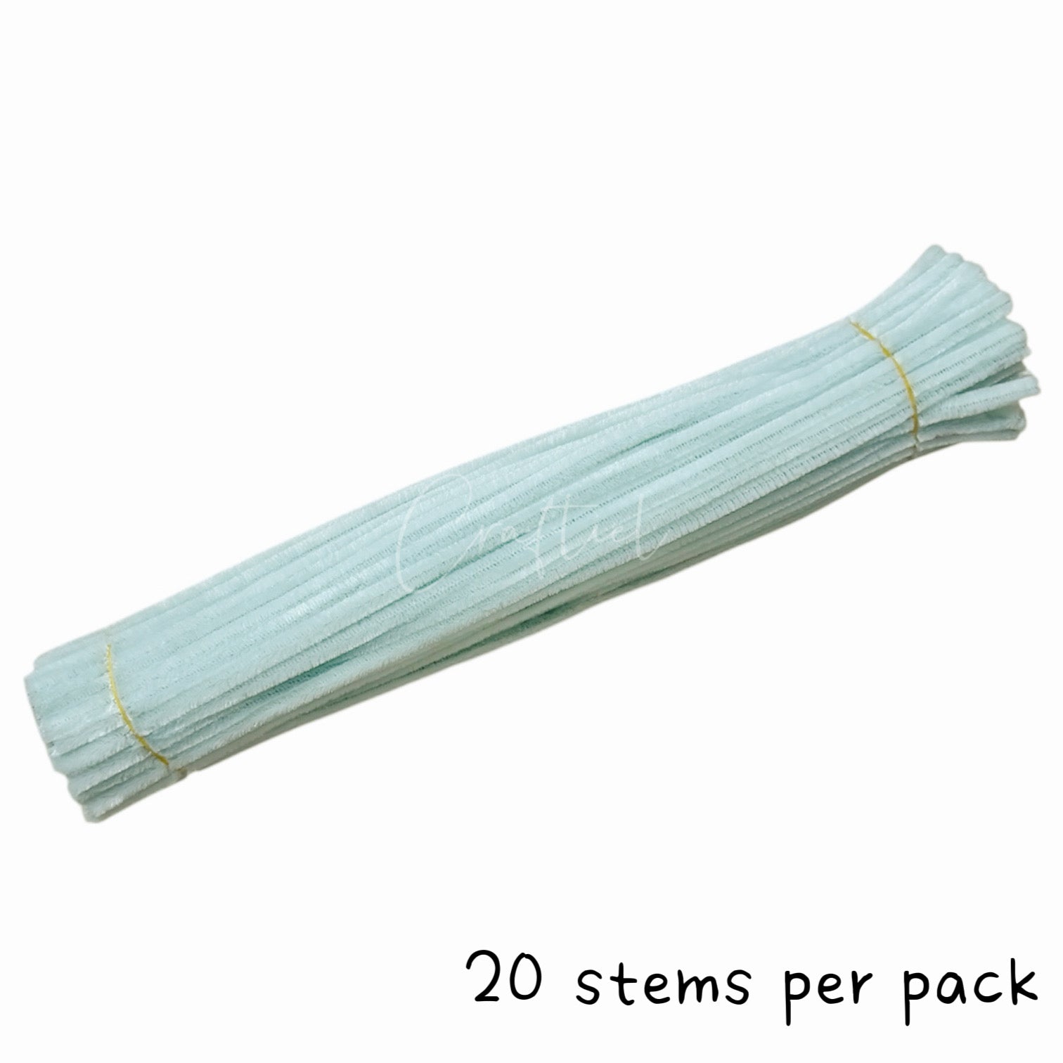 Fluffy Colourful Chenille Stem 20 Pieces