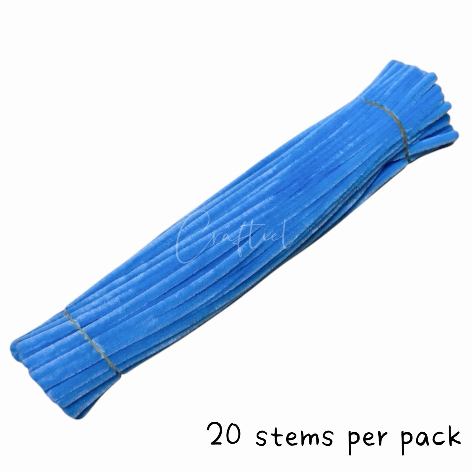 Fluffy Colourful Chenille Stem 20 Pieces