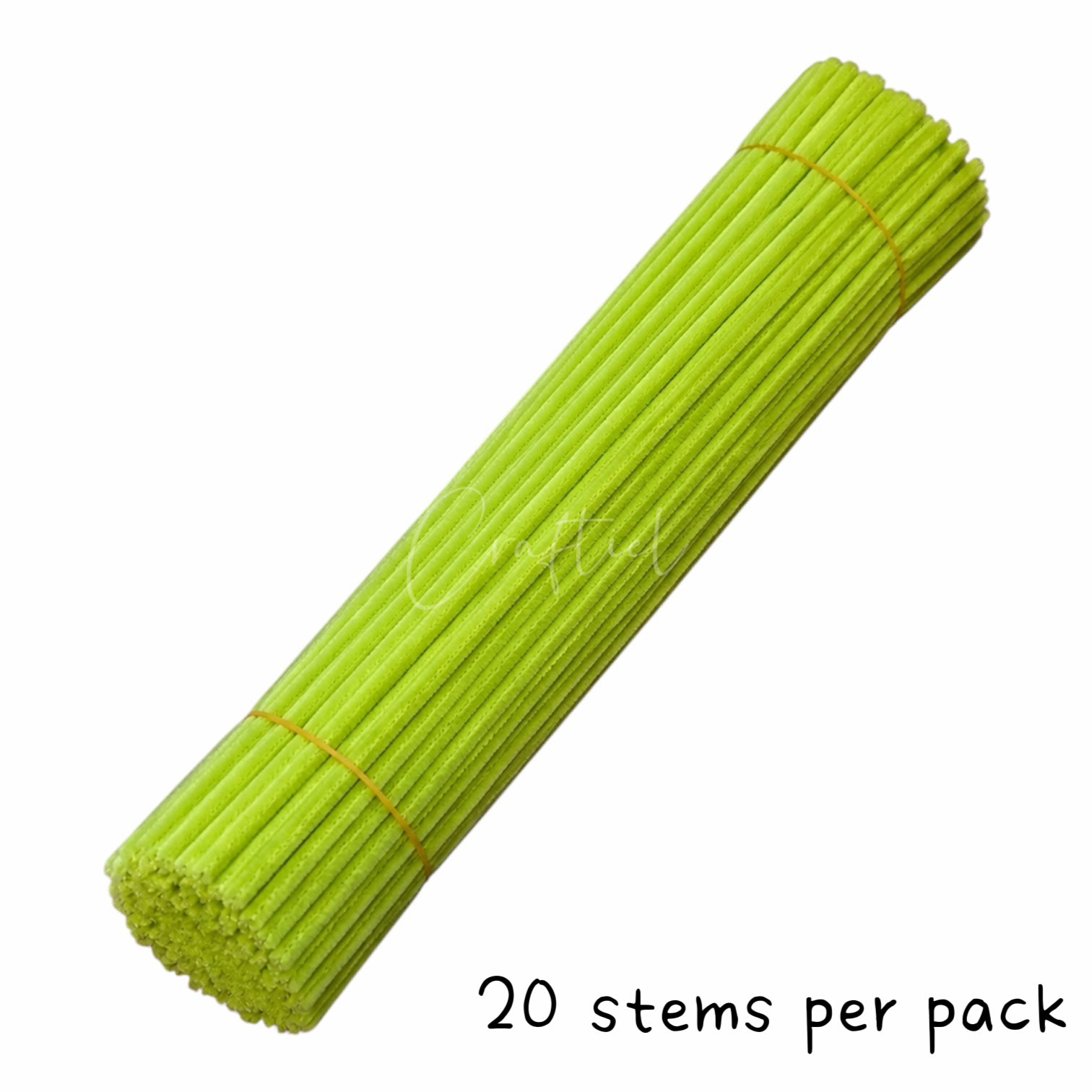 Fluffy Colourful Chenille Stem 20 Pieces