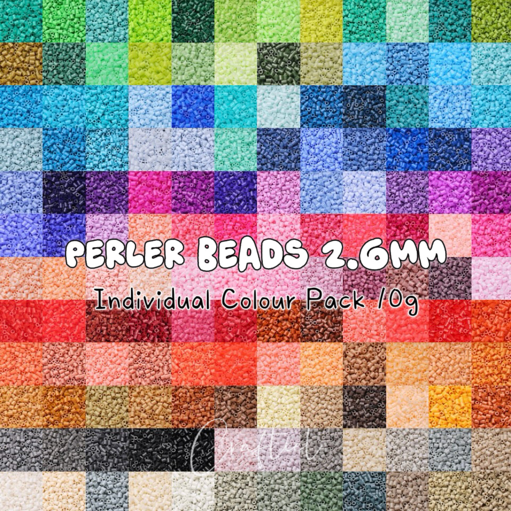 [10g Pack] 2.6mm Perler Bead - Individual Colors