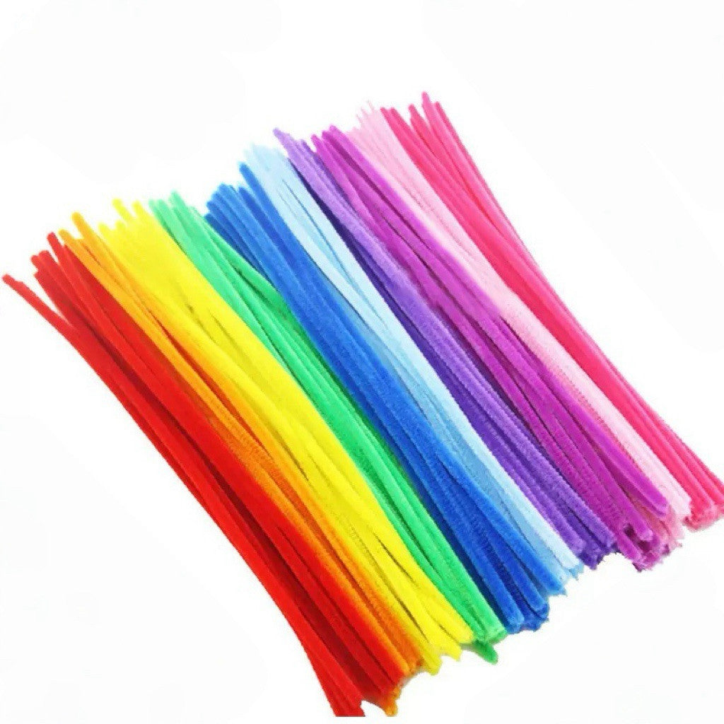 Fluffy Colourful Chenille Stem 20 Pieces