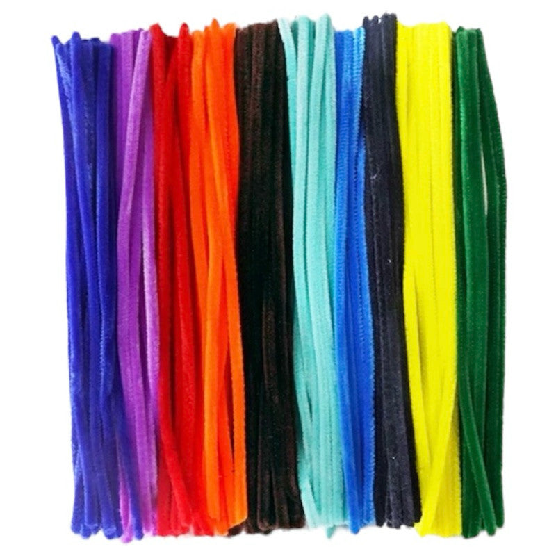Fluffy Colourful Chenille Stem 20 Pieces